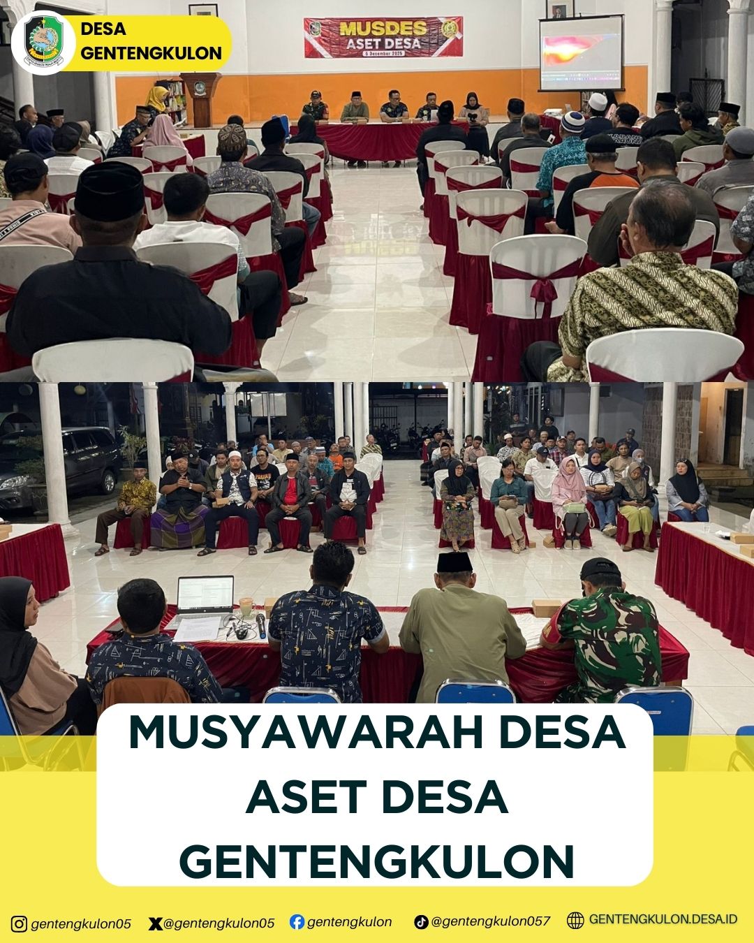 Gambar Berita MUSYAWARAH DESA TERKAIT DENGAN ASET DESA GENTENGKULON
