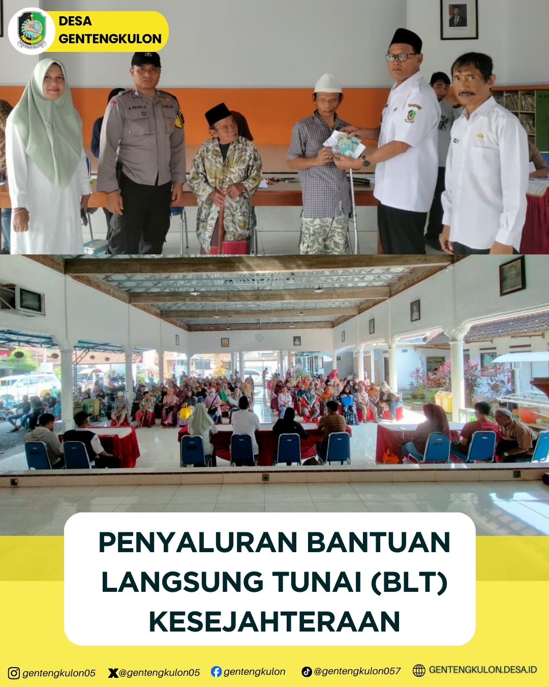 Gambar Berita PENYALURAN BANTUAN LANGSUNG TUNAI (BLT) KESEJAHTERAAN